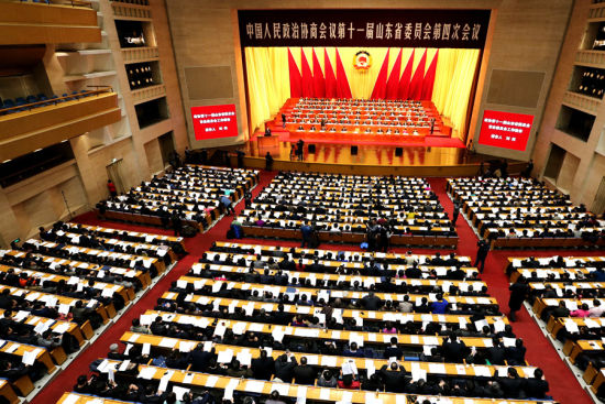 山东政协会议远程视频港澳委员 搭建协商平台