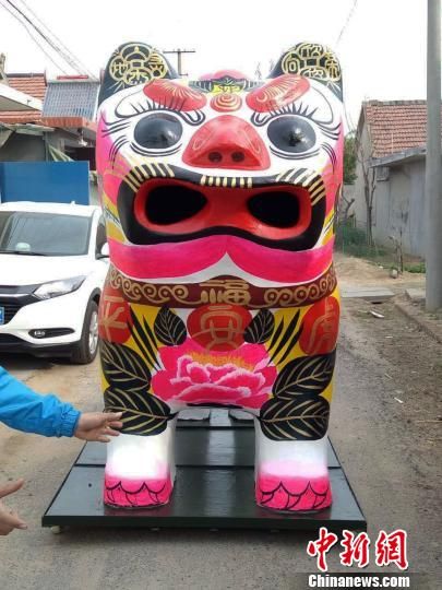 莫言故乡现目前全中国最高最大泥塑 叫虎