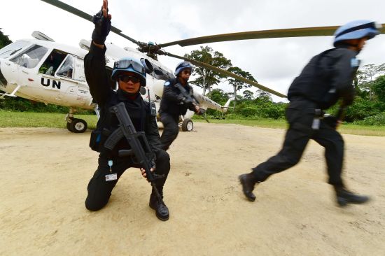 不畏生死、忠于使命的维和警察