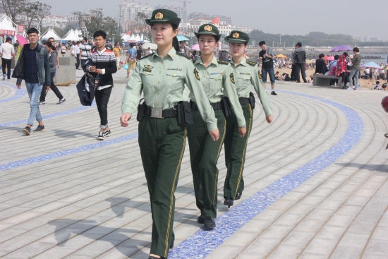 日照山海天边防派出所有个“女子处警组”