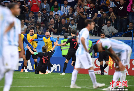 阿根廷爆冷0-3负克罗地亚 小组出线岌岌可危