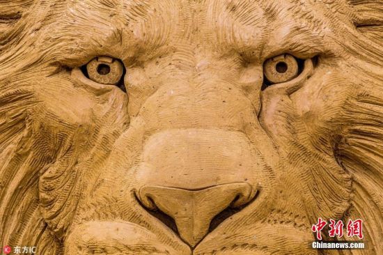 金色童话世界 比利时举行迪士尼主题沙雕节