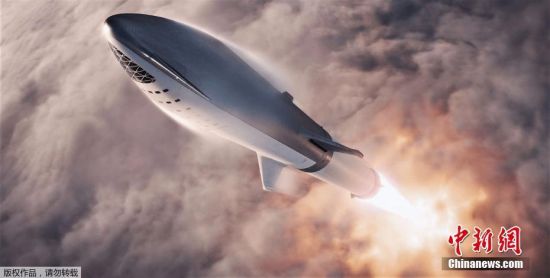 SpaceX公布火箭太空船概念图 将送日本富豪绕月飞行