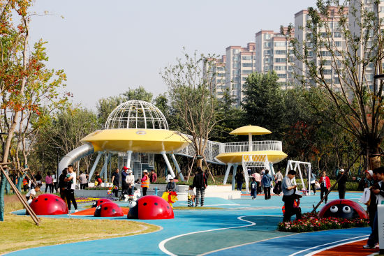 临沭县口袋公园。临沭县委宣传部供图 临沭县口袋公园。临沭县委宣传部供图