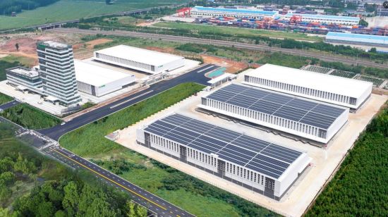 中欧班列济南—青岛国家集结中心青岛枢纽项目园区。 中欧班列济南—青岛国家集结中心青岛枢纽项目园区。